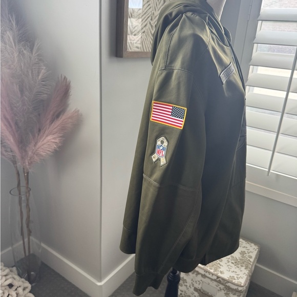 Mens NFL Nike Cleveland Browns Salute to Service Olive Hoodie size XXL - Picture 6 of 8